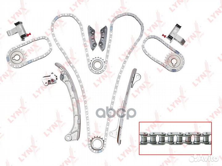 Комплект цепи toyota land cruiser prado 02- TK0043