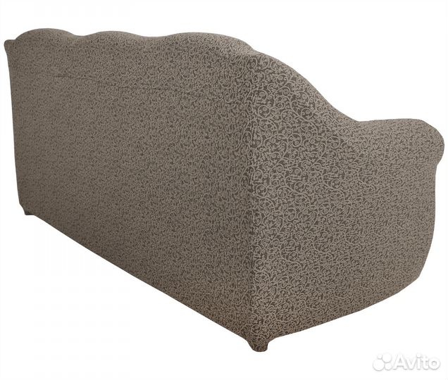 Чехол на диван трехместный без оборки, цвет Какао