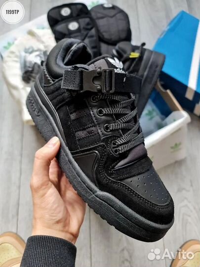 Кроссовки мужские Adidas Forum x Bad Bunny Black