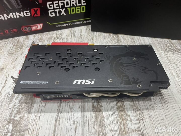 Видеокарта MSI GamingX gtx 1060 6gb