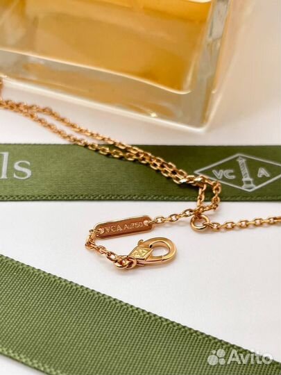 Кулон Золото Van Cleef Arpels Малахит