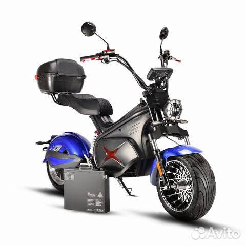 Электроскутер White Siberia Black Sea (Blue) 5000W