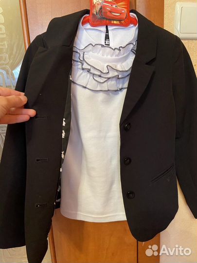 Школьная форма чёрная на девочку 122