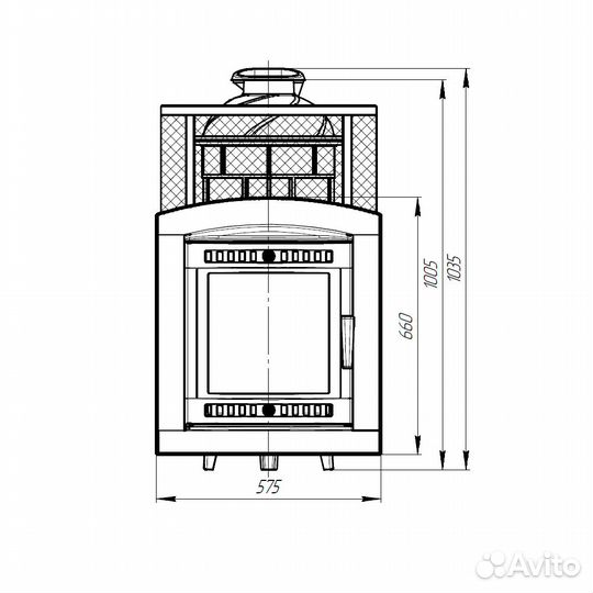 Печь Для Бани «Атмосфера XL» сетка нержавейка