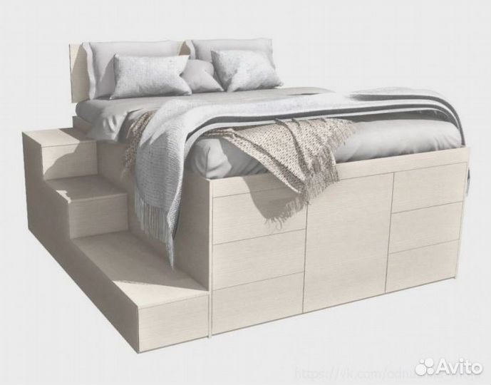 Кровать с выдвижными ящиками IKEA