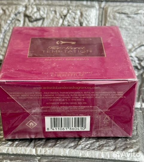 Женские духи Secret Temptation Antonio Banderas
