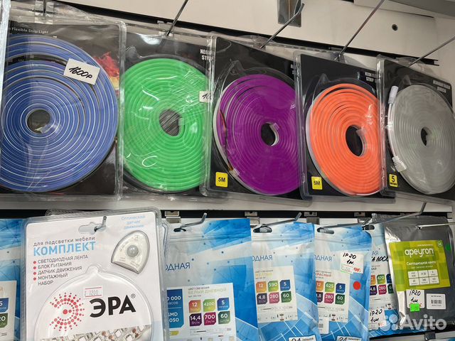 Гибкий neon 12v и 220v