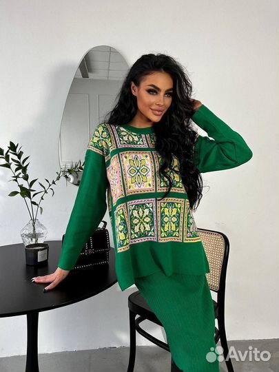 Трикотажный костюм двойка