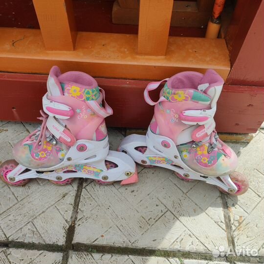 Роликовые коньки детские раздвижные 26-29р