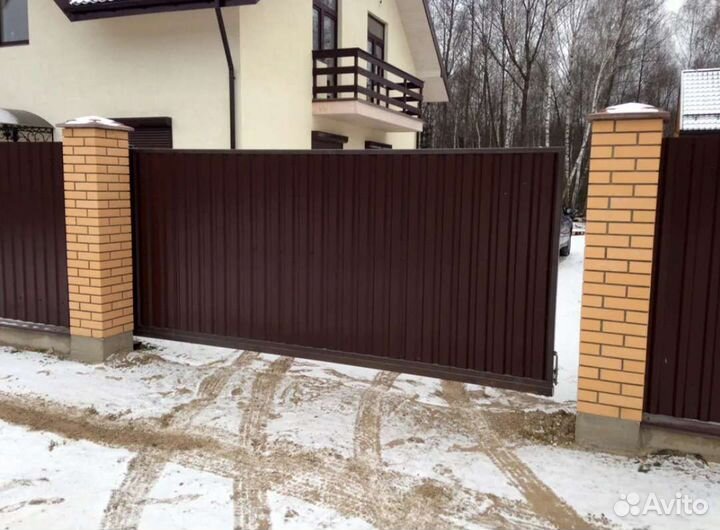 Откатные автоматические ворота