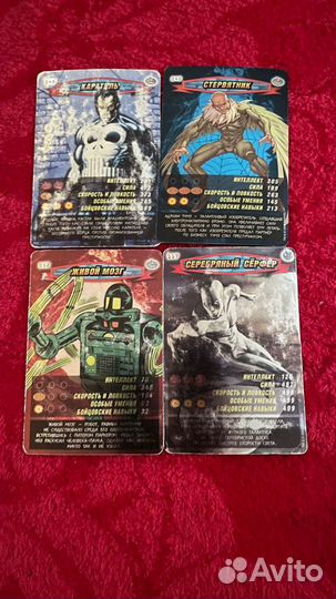 Редкие карточки человек-паук 4шт