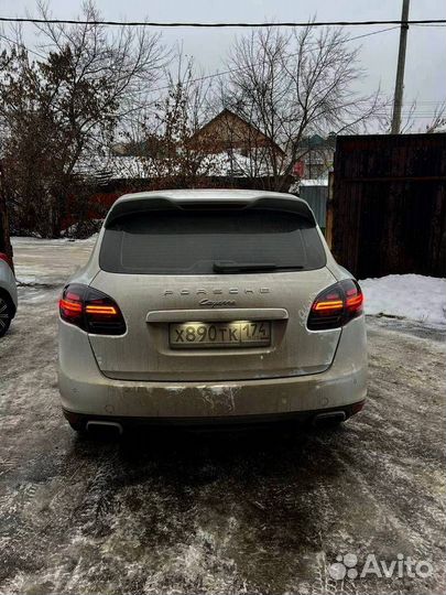 Porsche Cayenne 958.1 black задние фонари