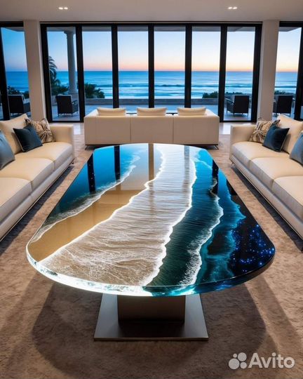 Кухонный стол из эпоксидной смолы