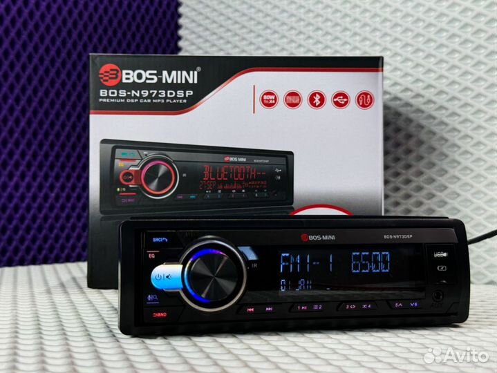 Процессорная магнитола 1 din bos mini n973dsp