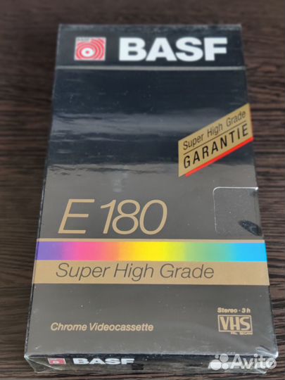 Видеокассеты VHS новые basf E180 запечатанные