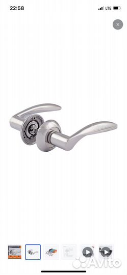 Дверная ручка комплектом нора-М