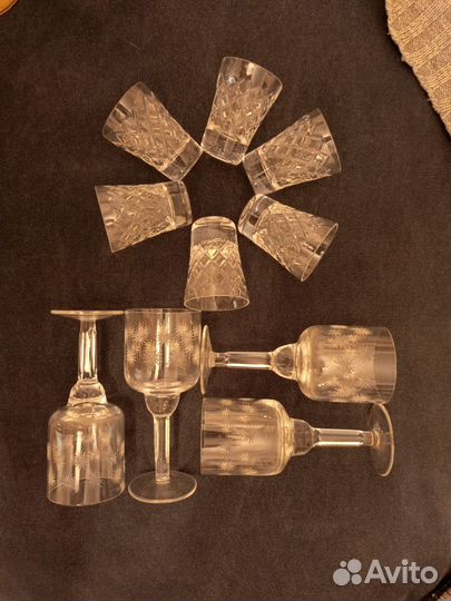 Старые рюмки, стопки, бокалы СССР