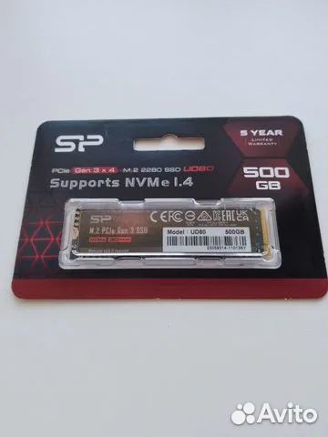 SSD диск 500 гб nvme 2280 SP UD80