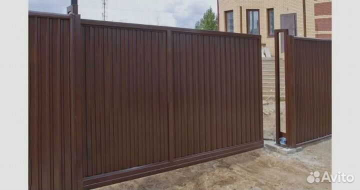 Откатные\Распашные ворота с установкой 4х2м