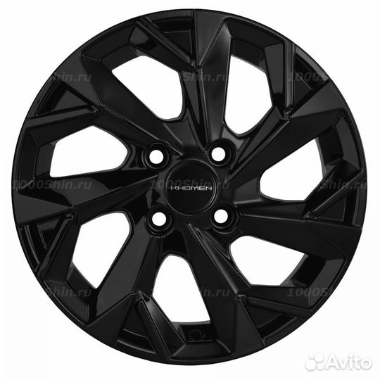 Диск 5,5*14 4*100 ET43 60,1 Khomen Wheels KHW1402 Black (Toyota Corolla)