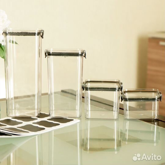 Банки для сыпучих продуктов, новый комплект