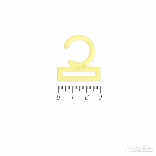 Крючок для подголовника пластиковый 25 мм, бежевый