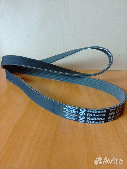 Ремень 6рк1370 змз-406 газ,уаз с гур и др.Rubena