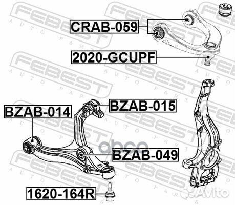 Опора шаровая верхн рычага jeep grand cherokee