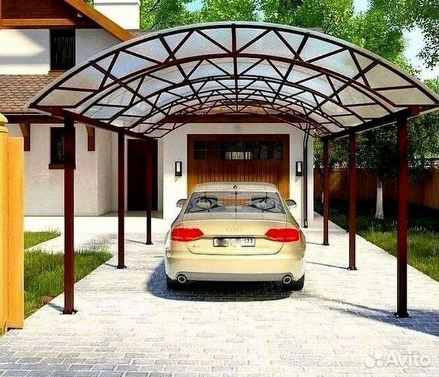 Навесы из поликарбоната под ключ