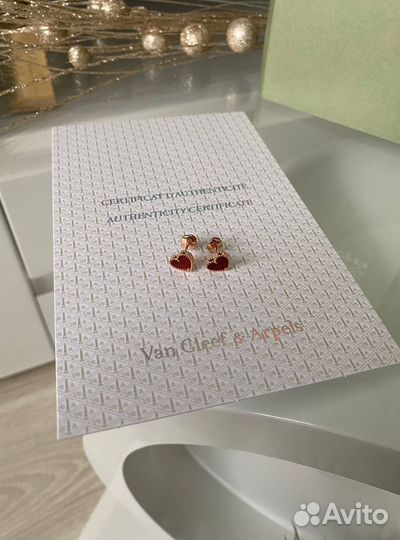 Серьги van cleef