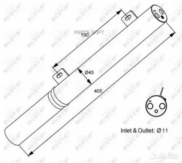NRF 33196 Осушитель mercedes C-Series 2.2D 00