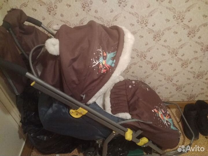 Детские санки коляска бу