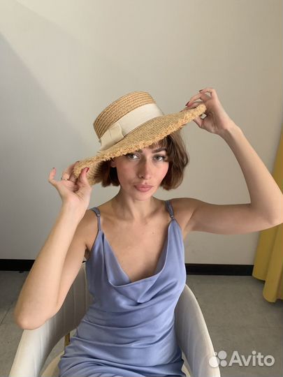 Шляпа летняя плетеная