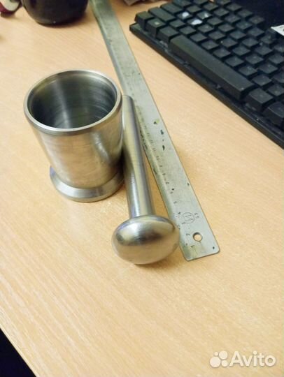 Ступка с пестиком сталь