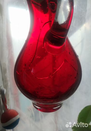 Кувшин лзхс рубиновое стекло