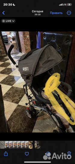Прогулочная коляска трость в отличном состоянии