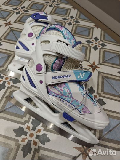 Коньки детские раздвижные nordway 31 36