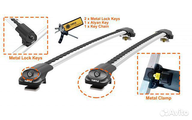 Багажник на рейлинги Turtle Air 1