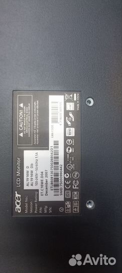 Монитор acer 19 дюймов