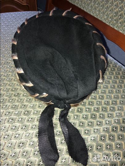 Шапка зимняя из натуральной замши