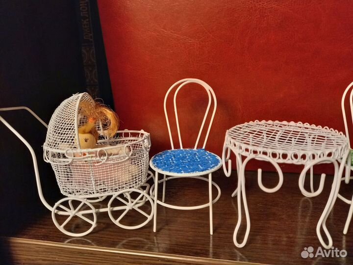 Мебель для кукольного домика металлическая