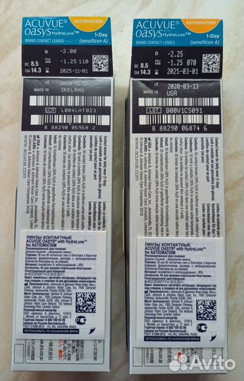 Контактные линзы Acuvue Oasys 1-Day