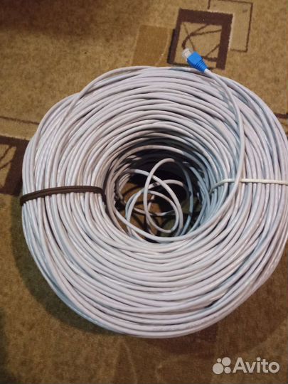Интернет кабель,витая пара 8 жил,cat 5e,UTP обжим