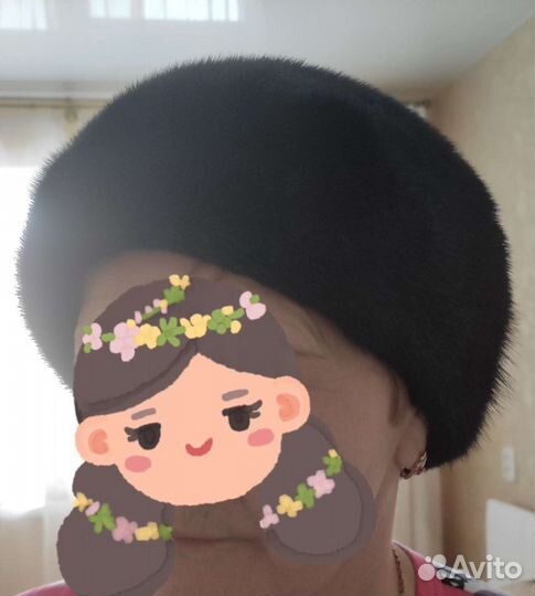 Шапка Берет норка р 54-58