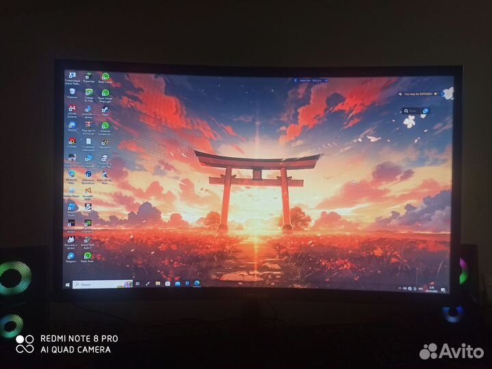 Samsung odyssey crg5 изогнутный fullhd монитор 144