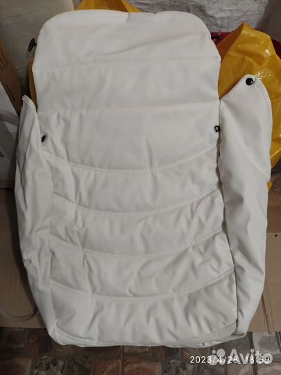 Коляска Tutis Zippy classic 2 в 1. Белая экокожа