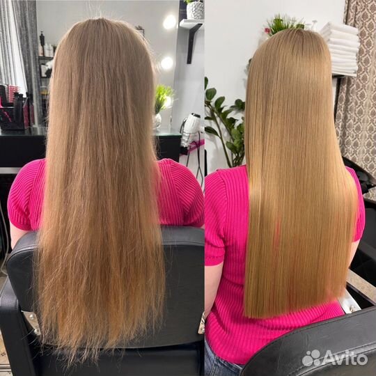 Кератиновое выпрямление волос