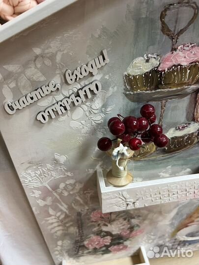 Картина панно из дерева