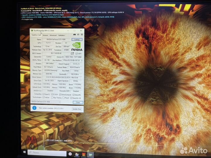 Видеокарта GTX 1650 4GB ColorFul BattleAx