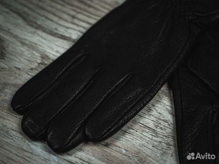 Мужские перчатки натуральная кожа оленя №7